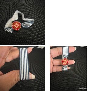 Rustic cuff hair tie